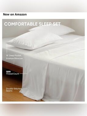 TWK 100% Viscose Derived from Bamboo, Bedding Sheets & Pillowcase